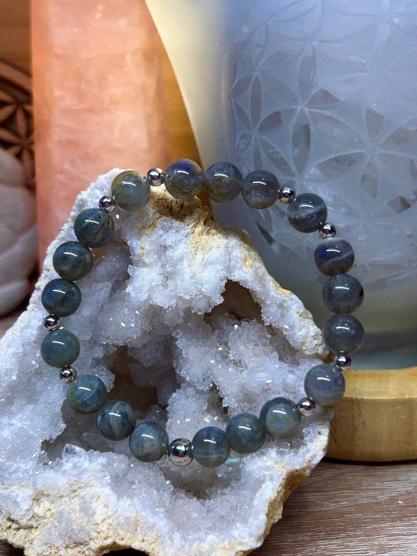 Bracelet de labradorite 8mm