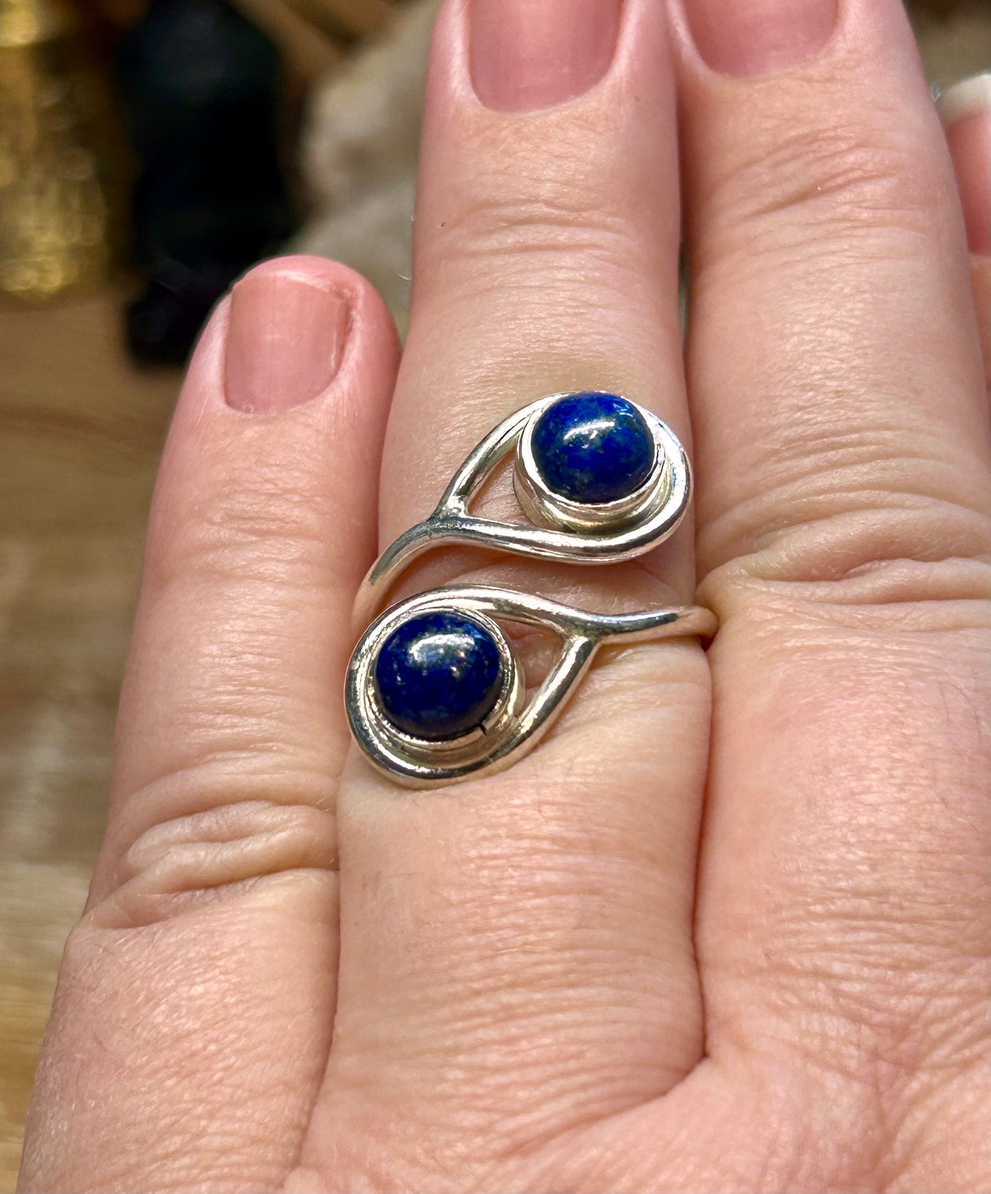 Bague en argent 925 lapis-lazuli