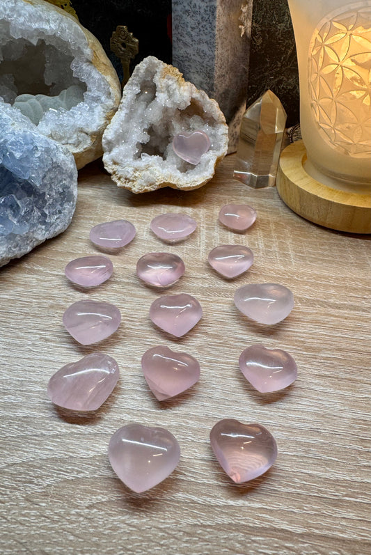 Petit cœur de quartz rose