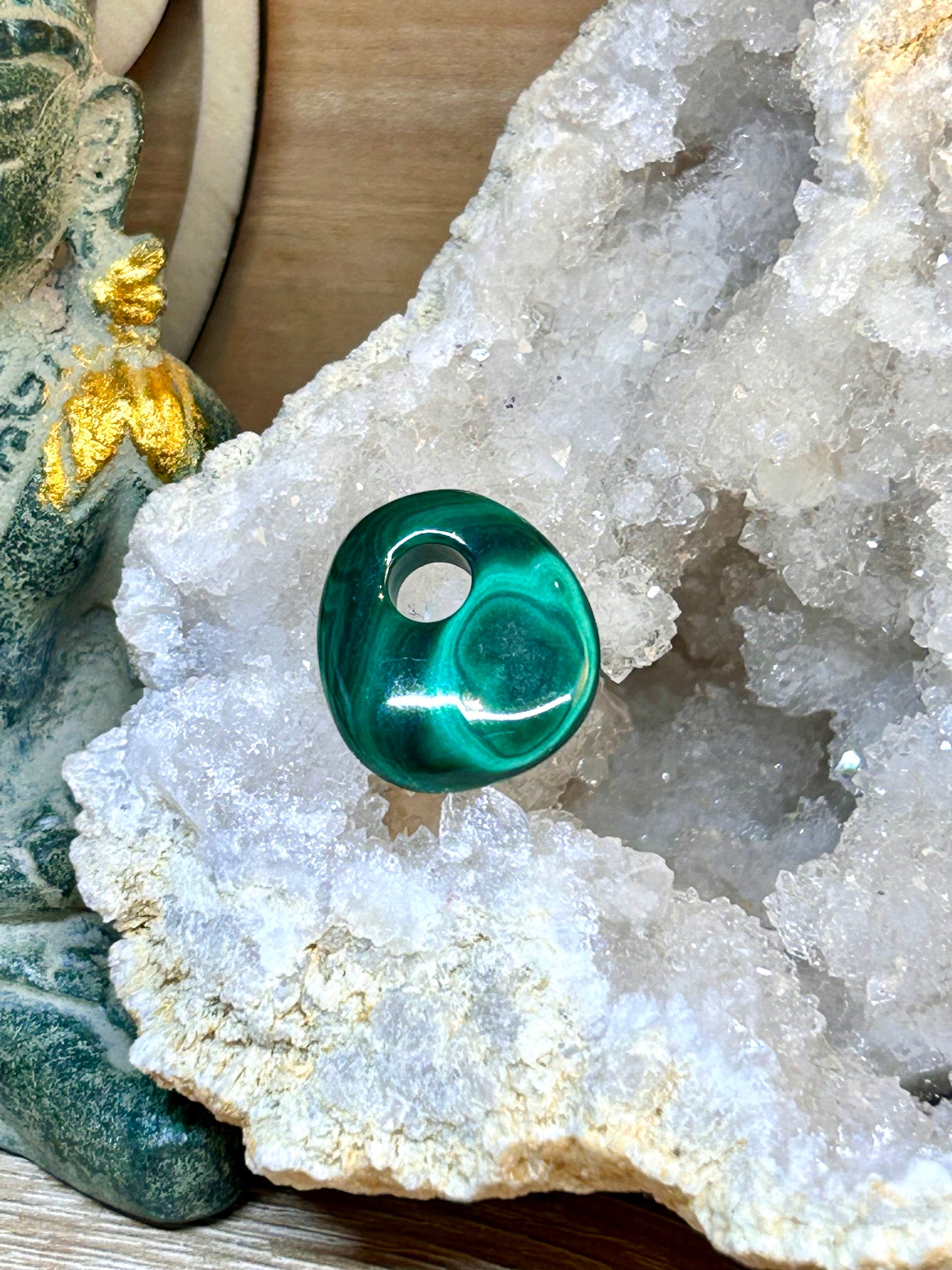 Anneau de malachite