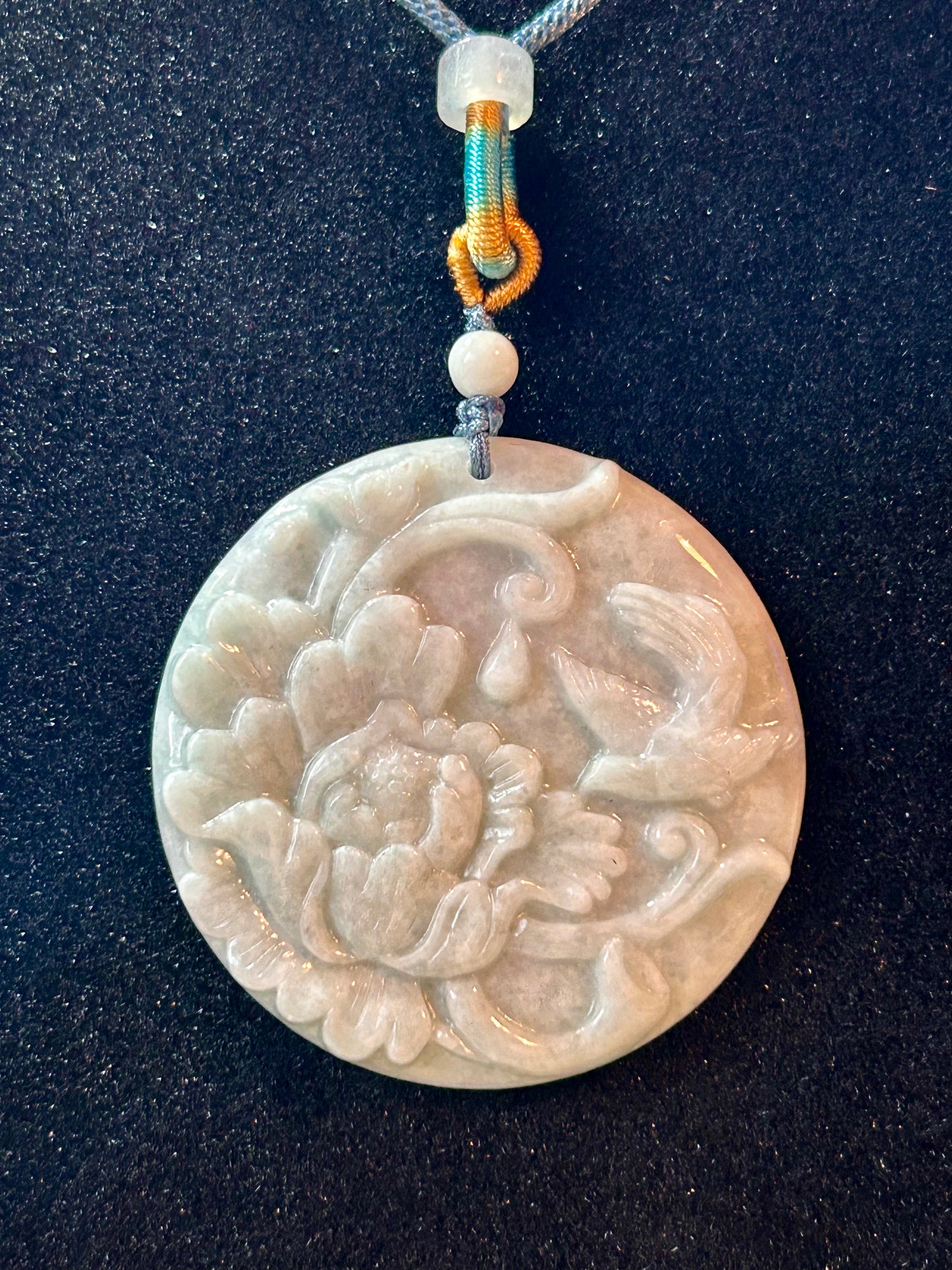 Pendentif de jade chinois scupté