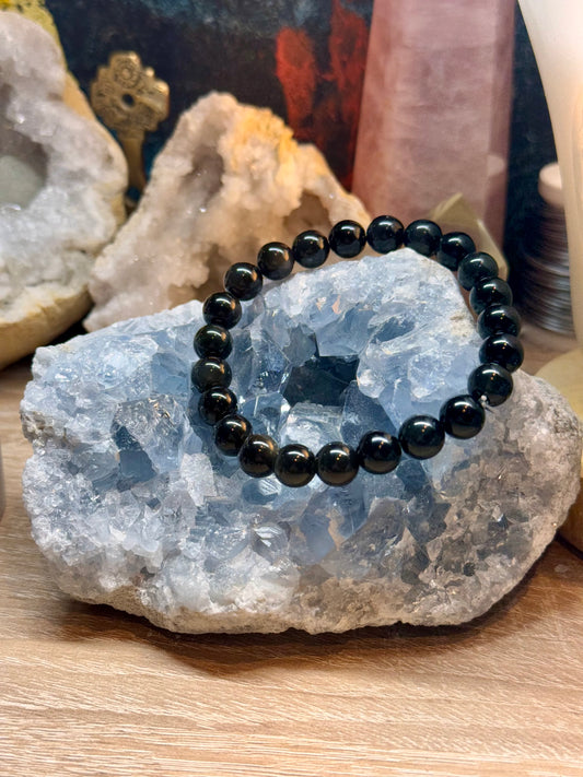 Bracelet en obsidienne œil céleste