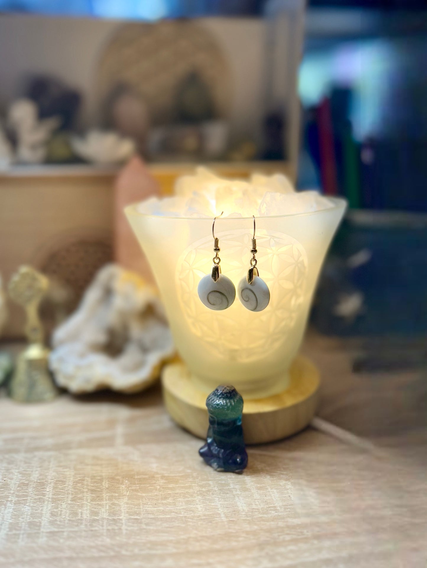 Boucles d’oreilles avec œil de Shiva