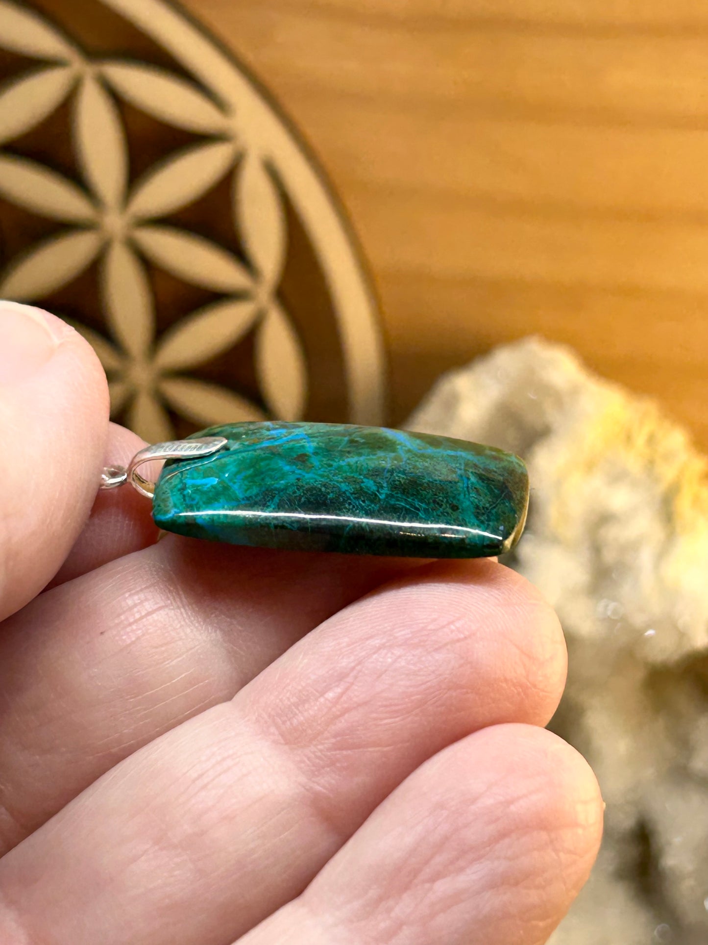 Pendentif de chrysocolle