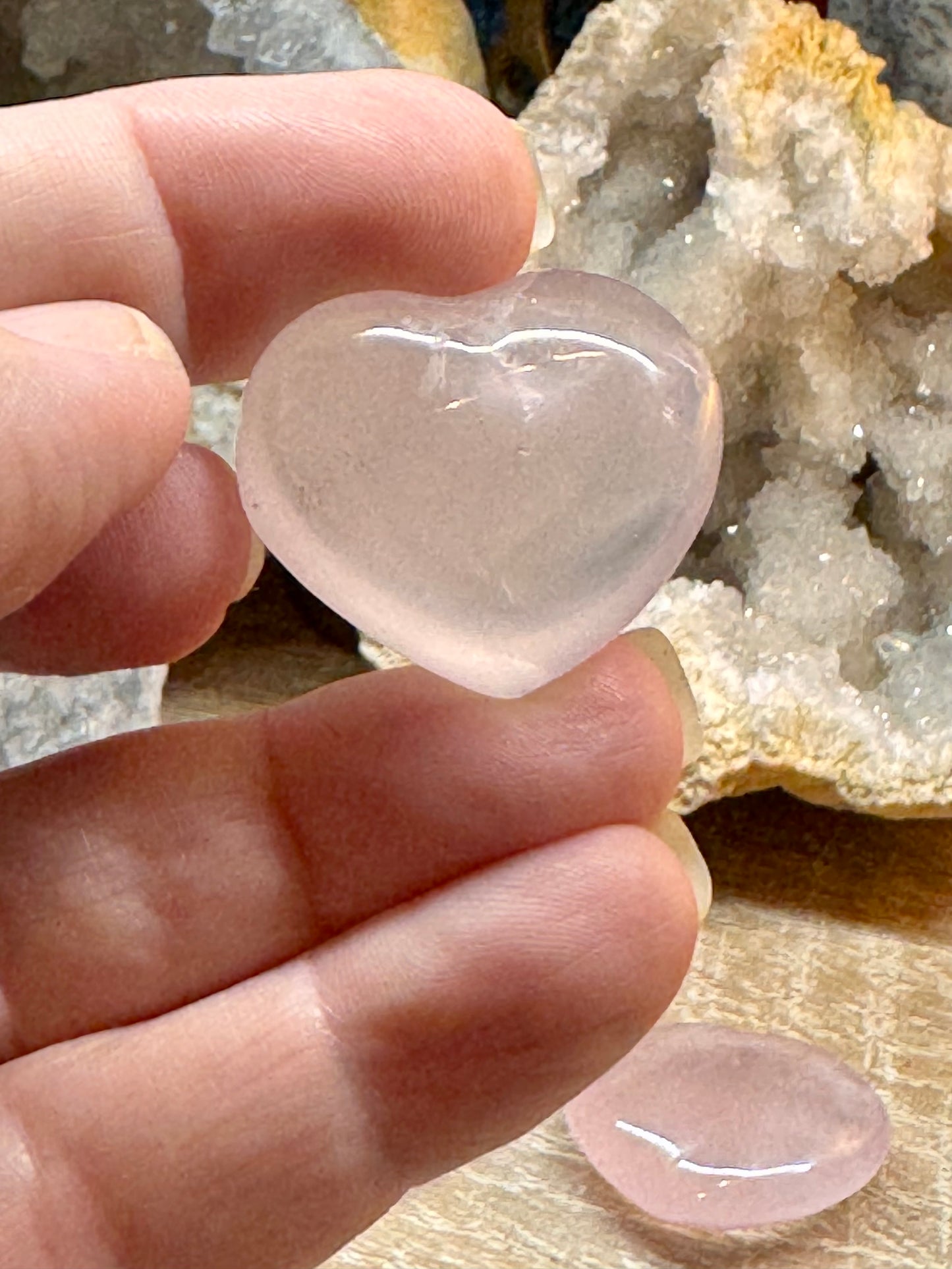 Petit cœur de quartz rose