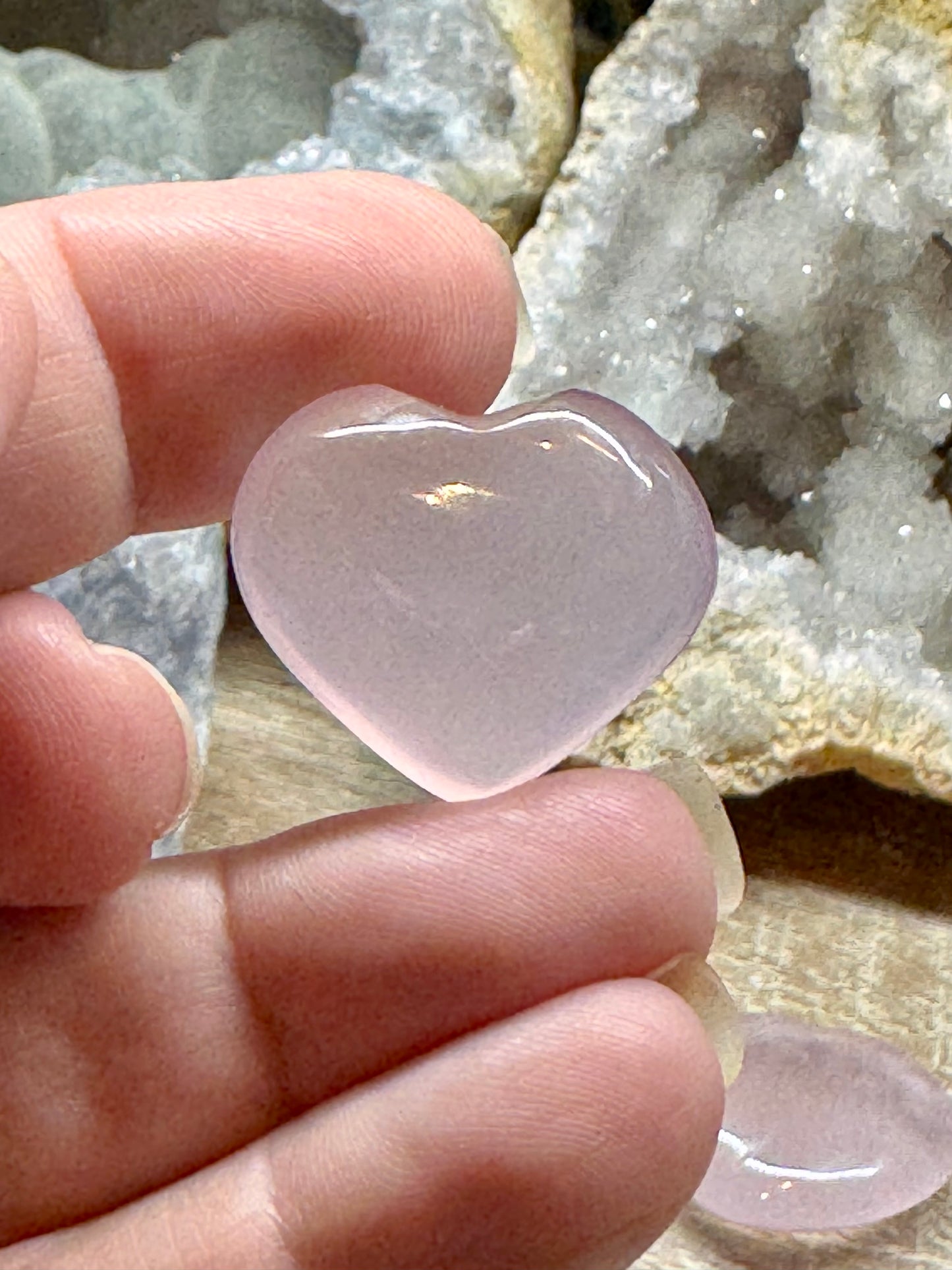 Petit cœur de quartz rose