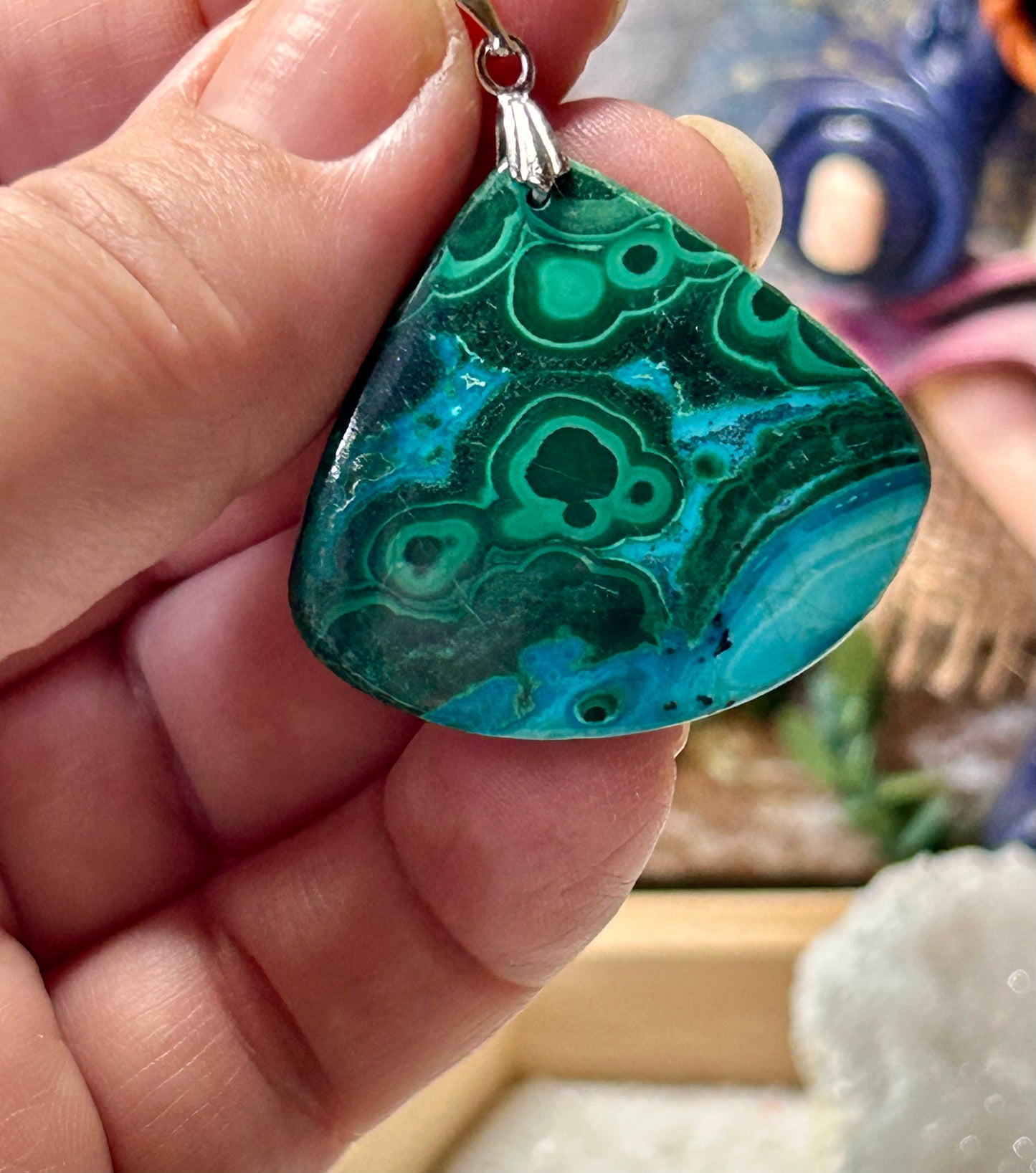 Pendentif de chrysocolle