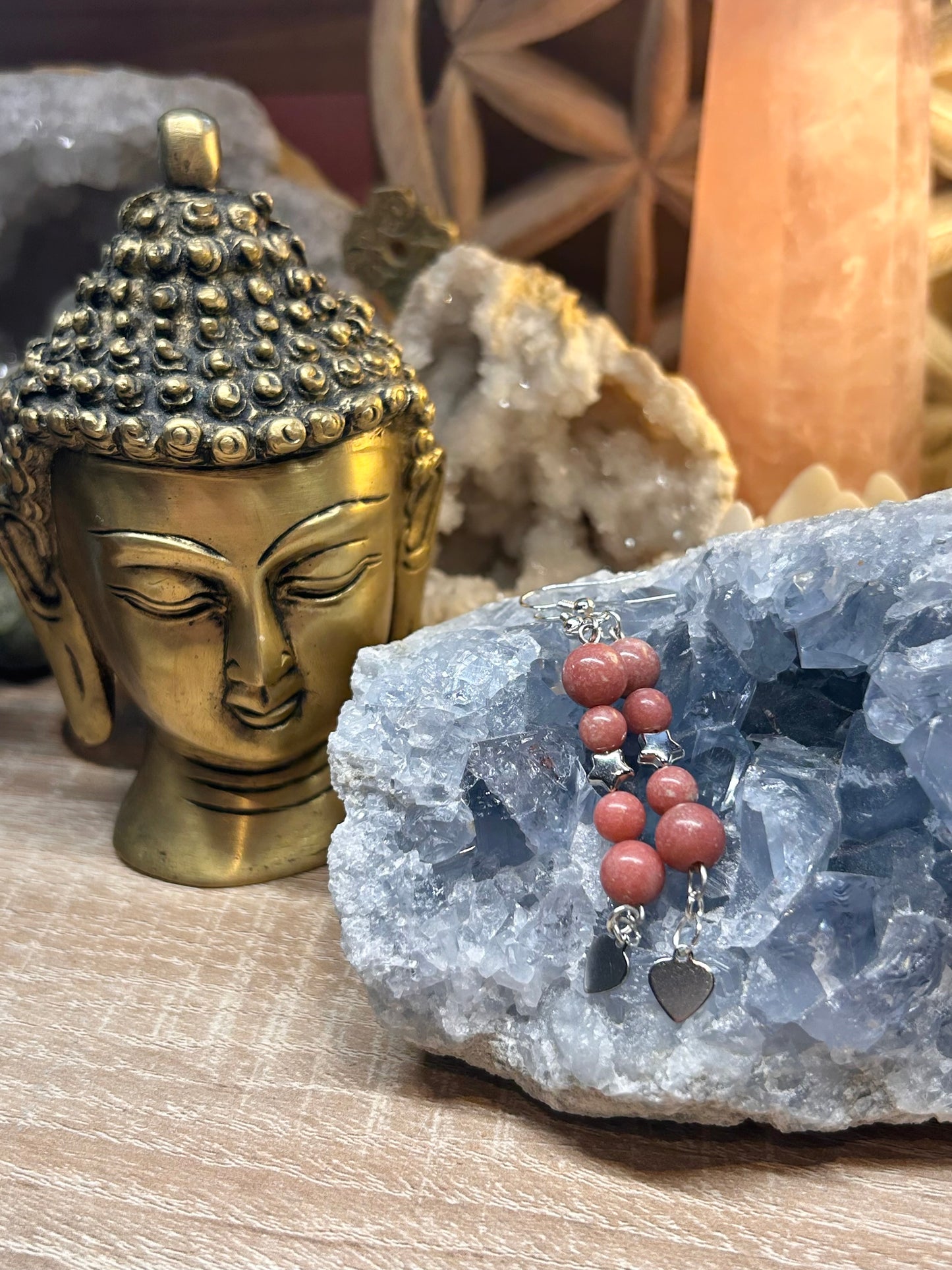 Boucles d’oreilles en thulite