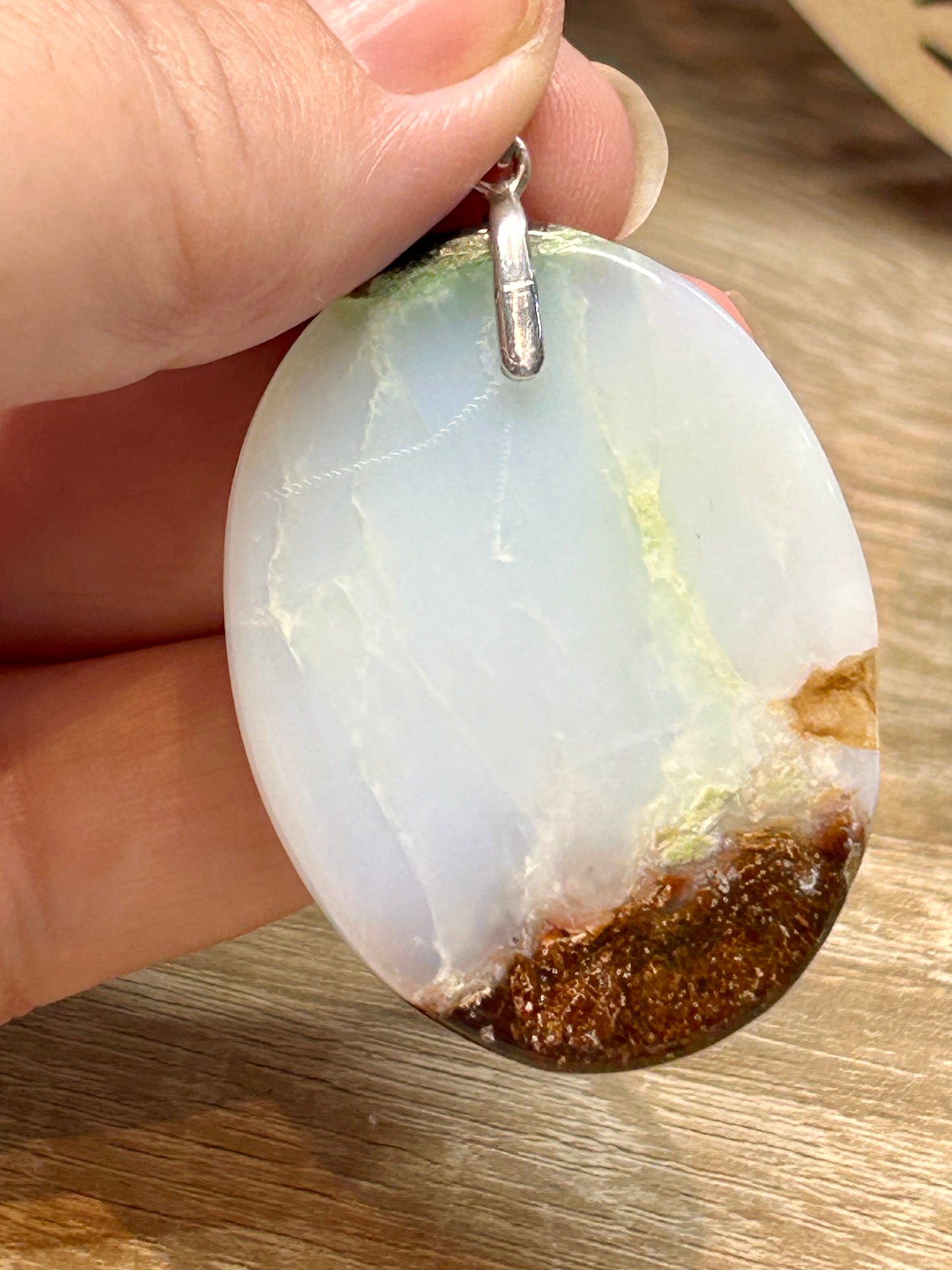 Pendentif de chrysoprase