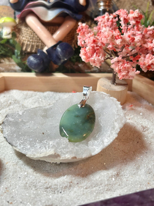 Pendentif de chrysoprase