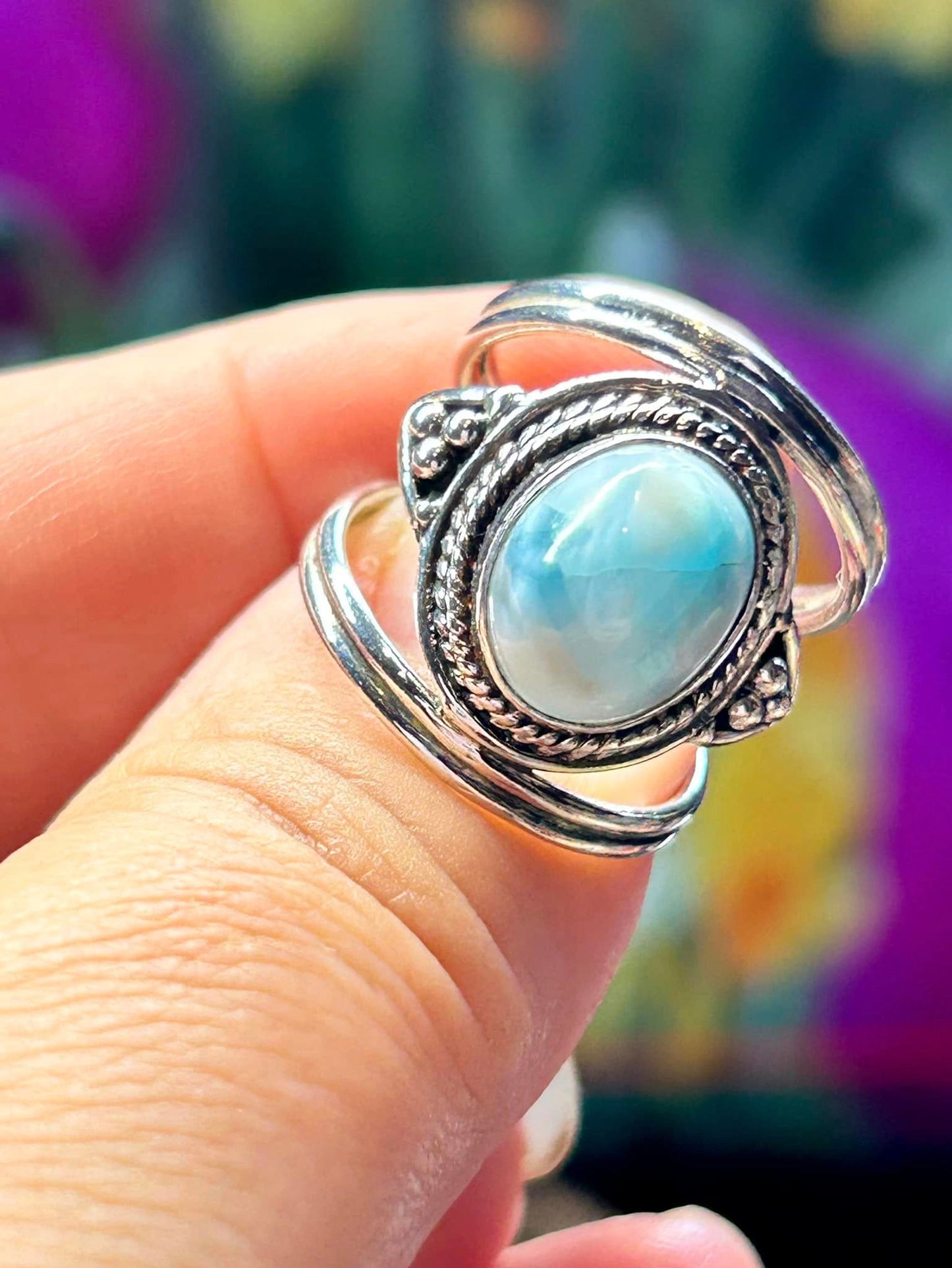 Bague en larimar - T 51