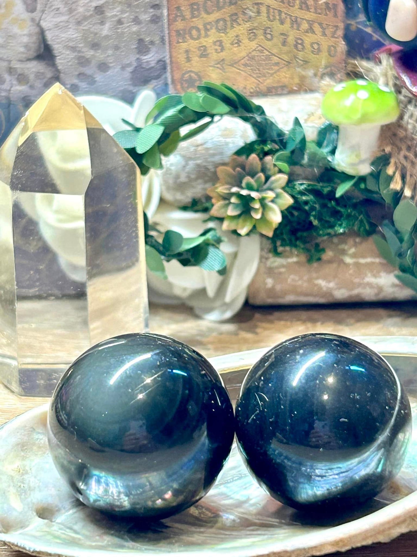 Billes d'obsidienne oeil céleste plus de 30g