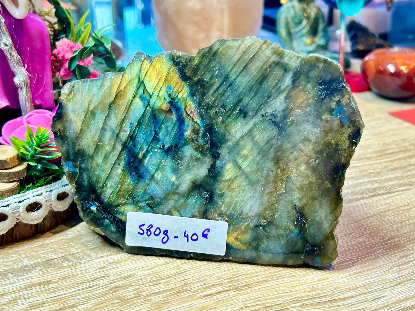 Labradorite forme libre 1 face polie