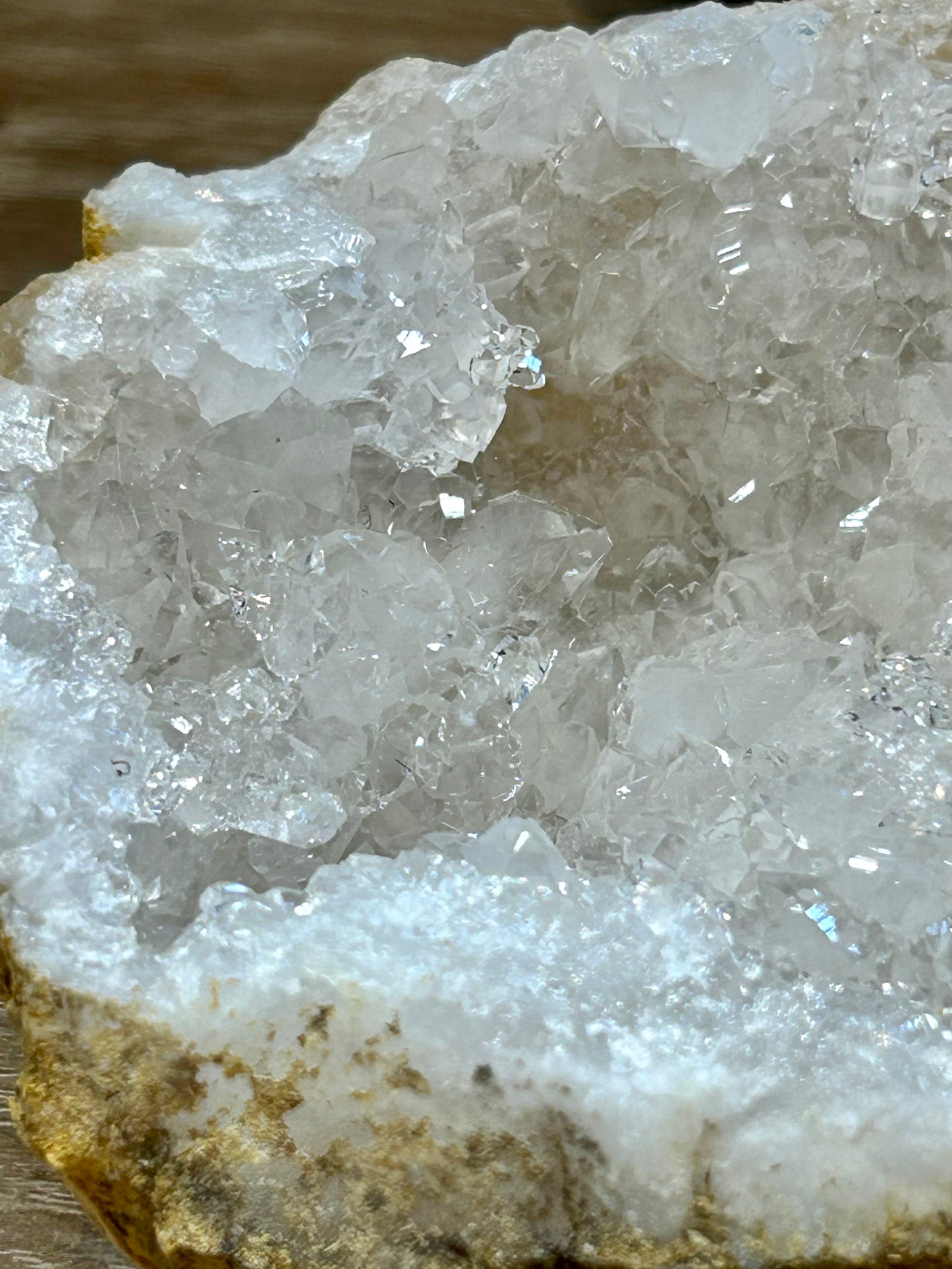 Géode de quartz cristal