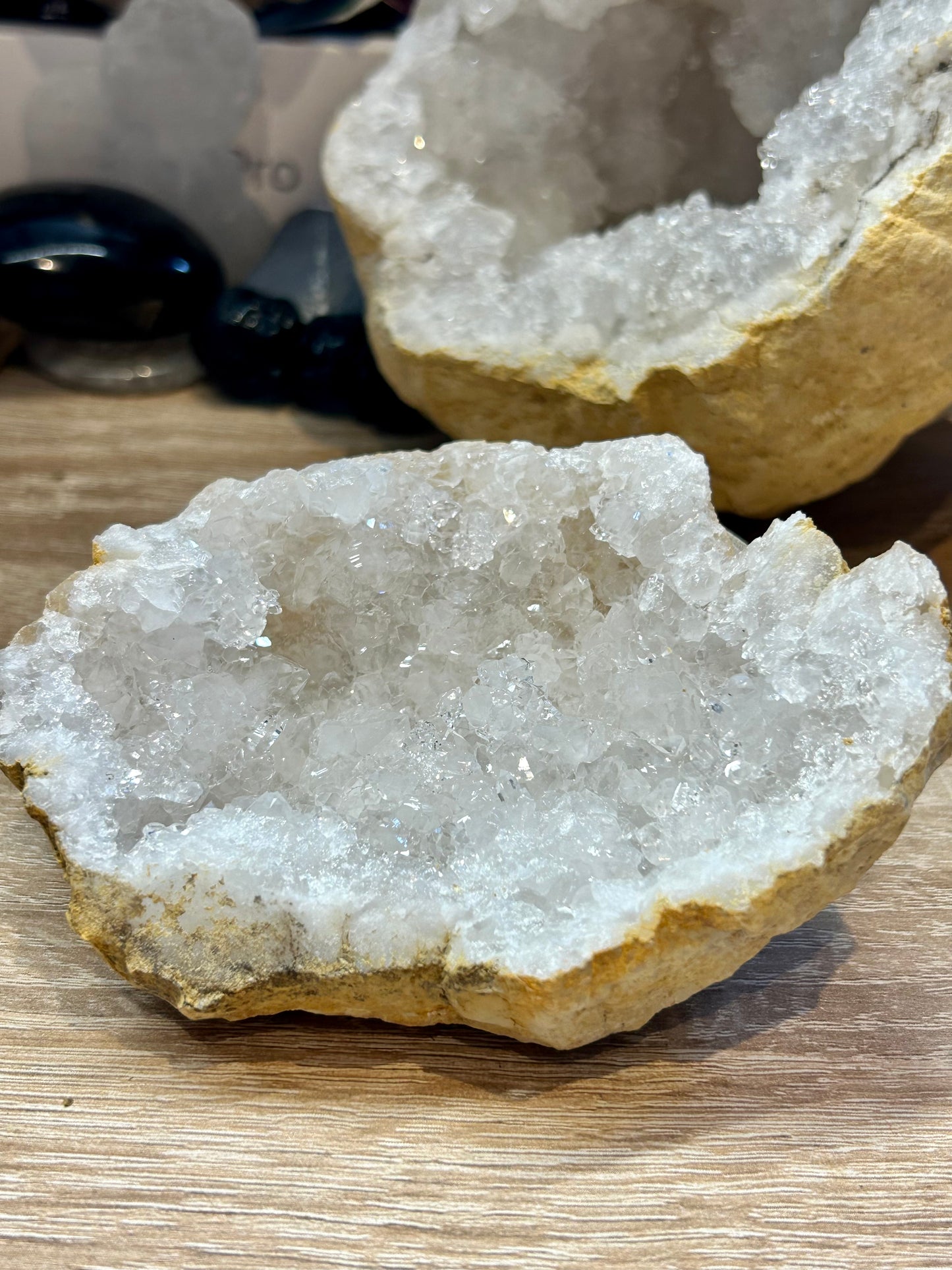 Géode de quartz cristal