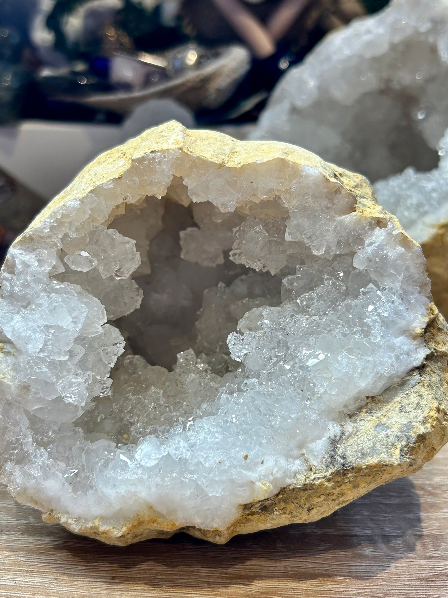 Géode de quartz cristal