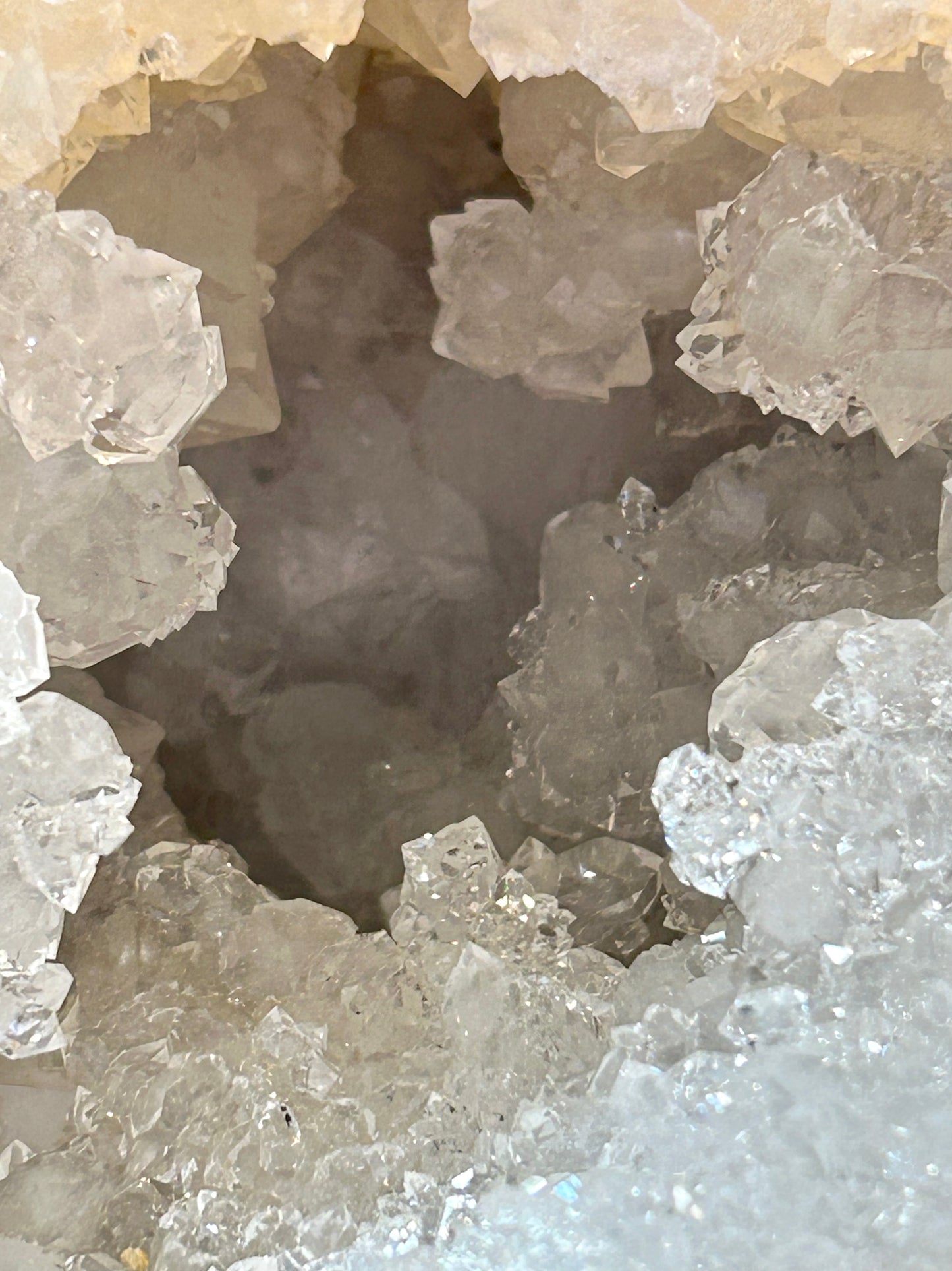 Géode de quartz cristal