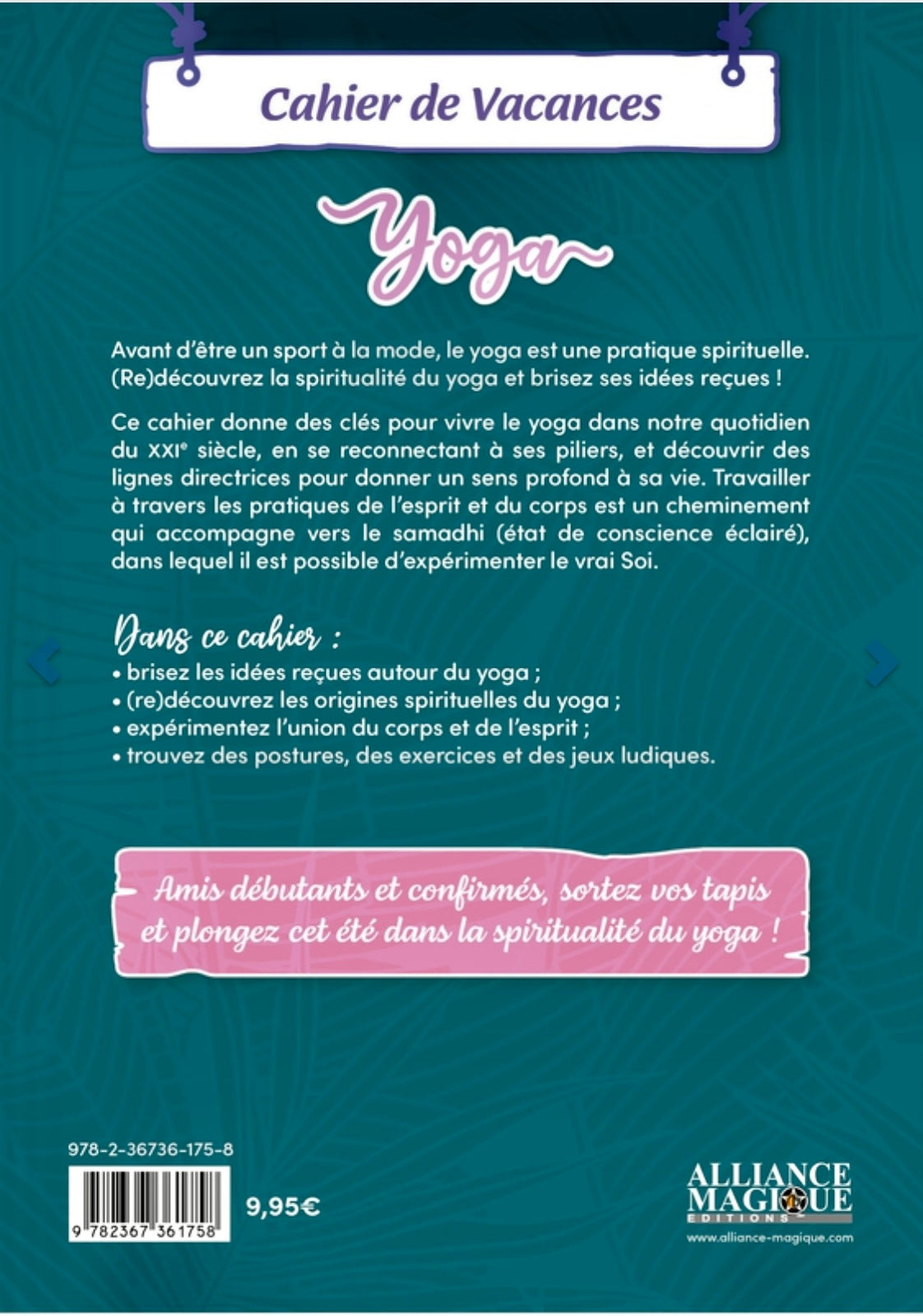 Cahier de vacances - Yoga