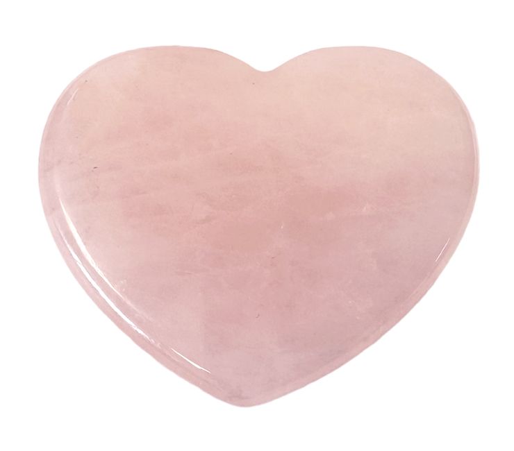 Massage Gua Sha Coeur en Quartz Rose A+