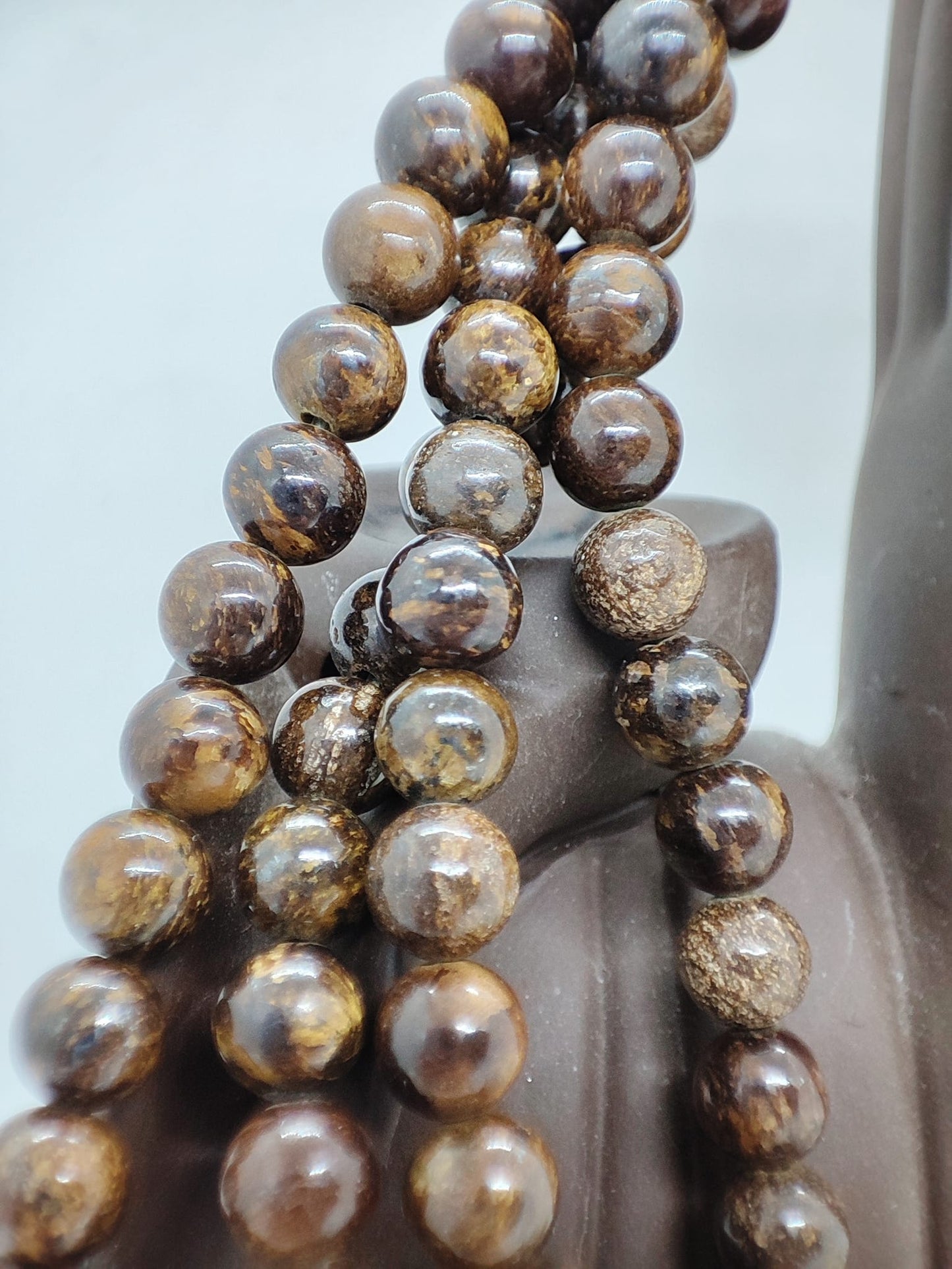 Fil de perles de bronzite 6mm