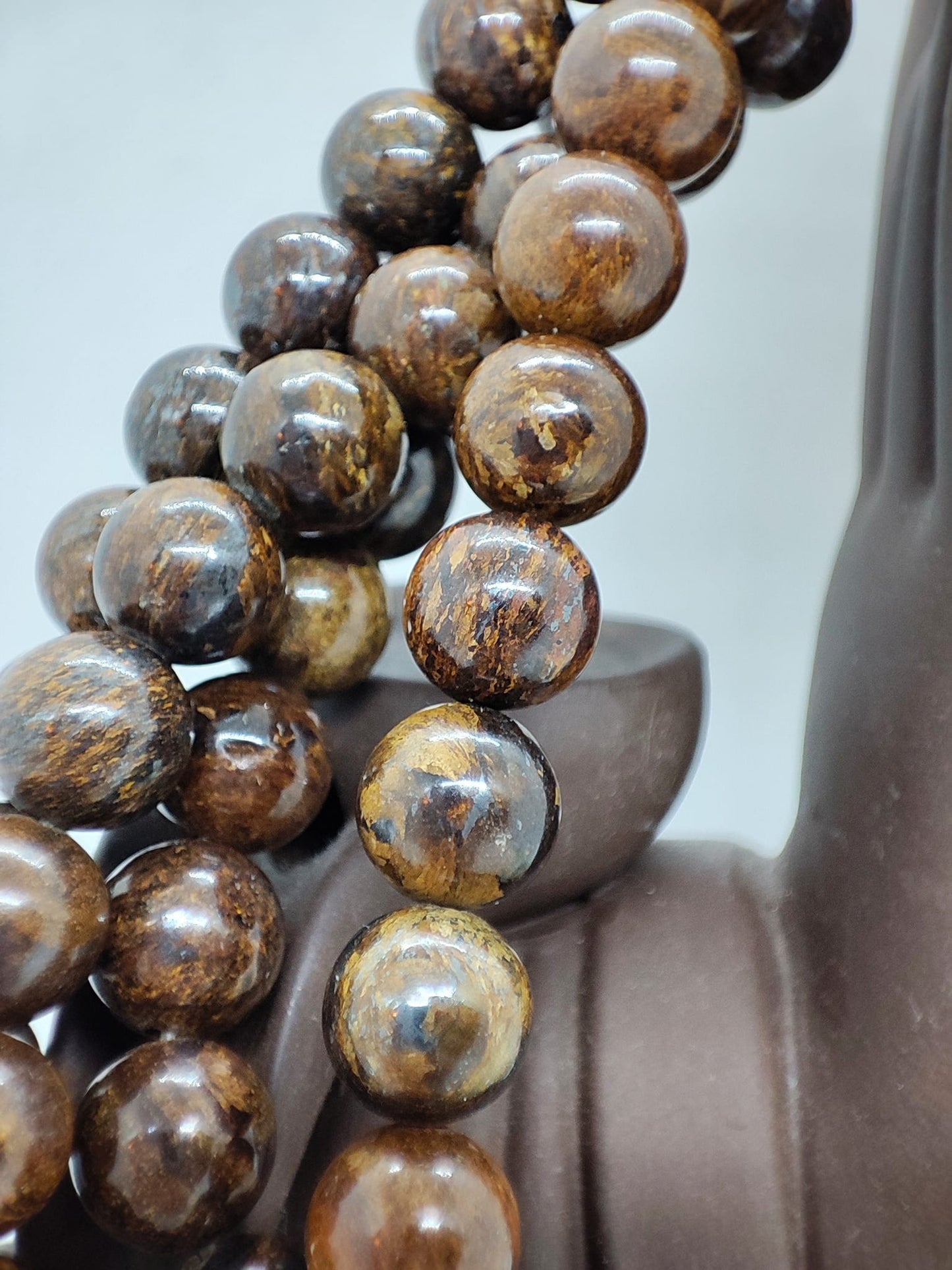 Fil de perles de bronzite 8mm