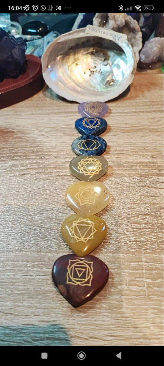 Ensemble de pierres 7 chakras