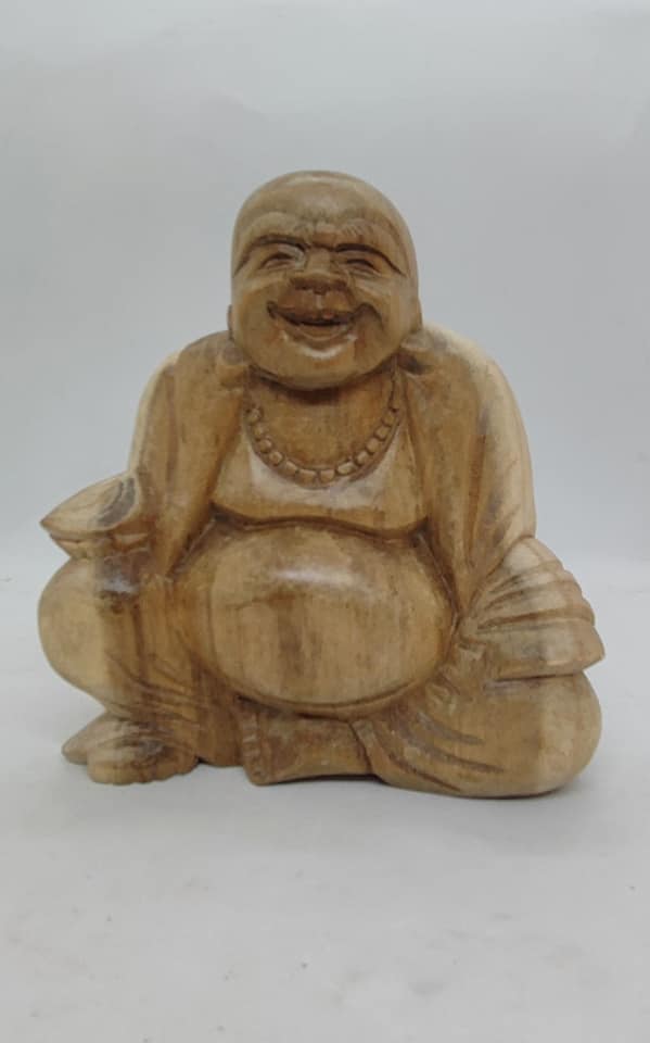 Bouddha rieur en bois