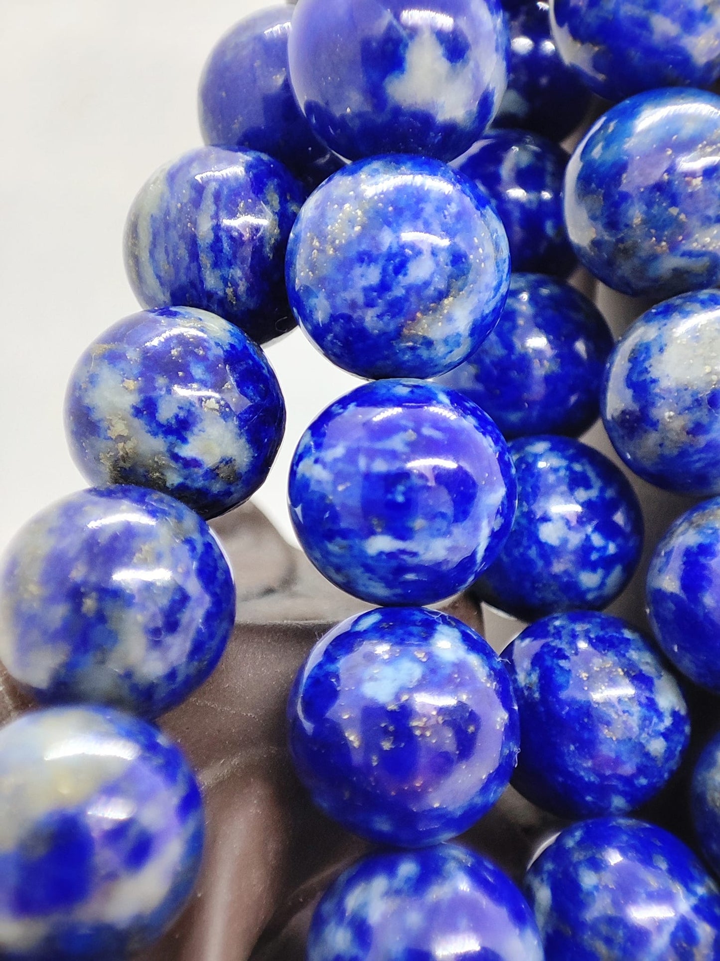 Fil de perles de lapis lazuli 10mm