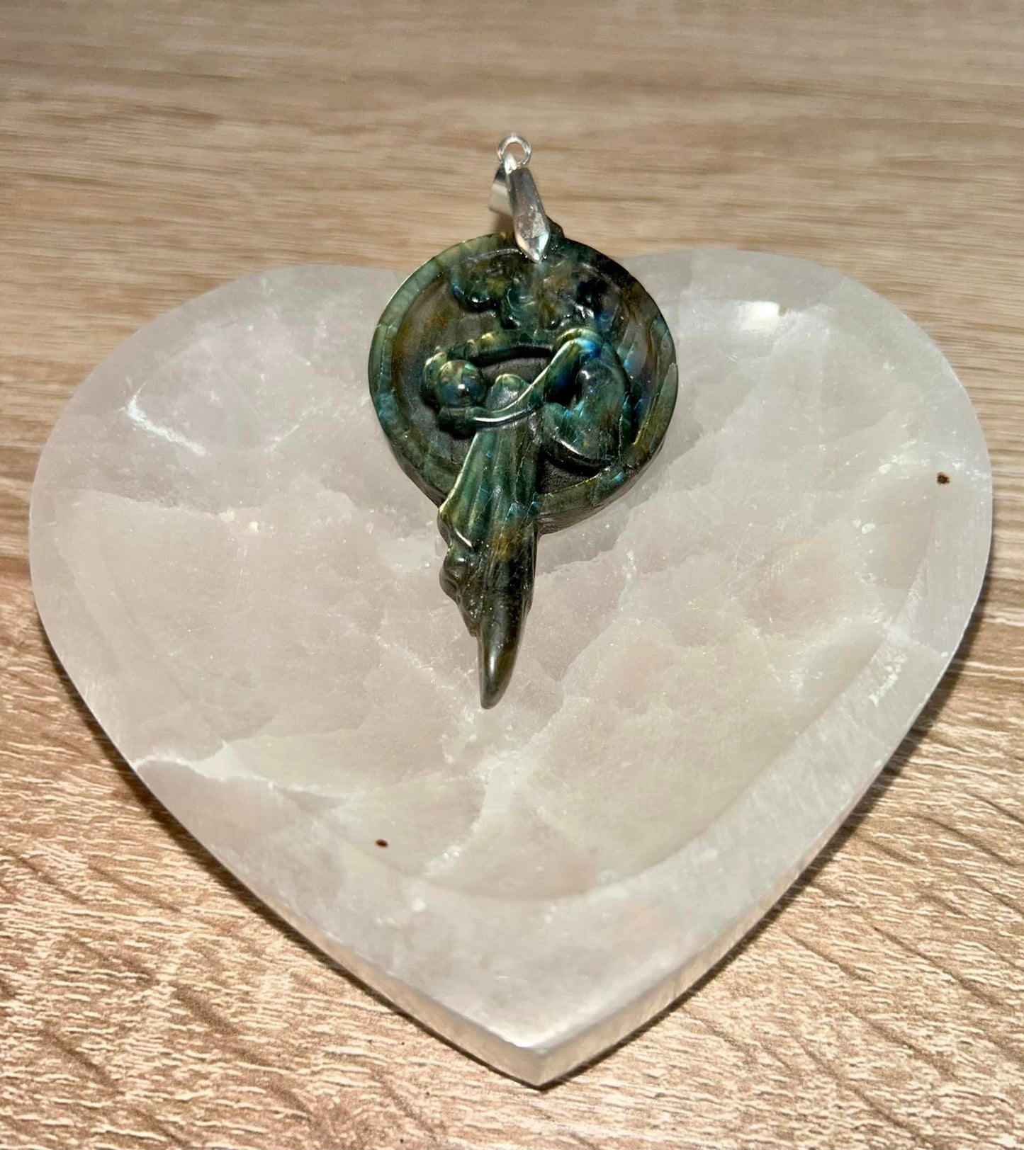 Pendentif labradorite fée